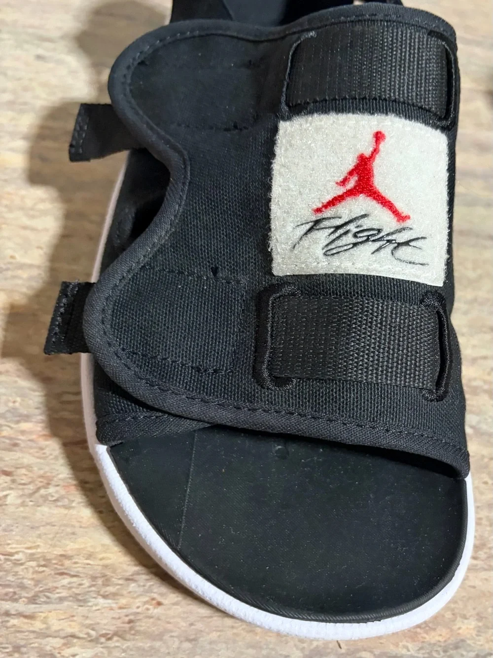 Nike Jordan LS Comfort CZ0791-006 Black Strap Slides Sandals
